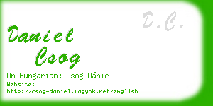 daniel csog business card