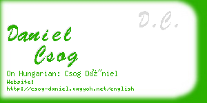 daniel csog business card
